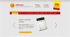 Desktop Screenshot of chbservis.cz